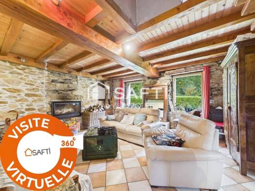 Maison de plain-pied à vendre 272 000 € 7 pièces 3 chambres 105 m² 3 730 m² de terrain Ploujean Morlaix 29600