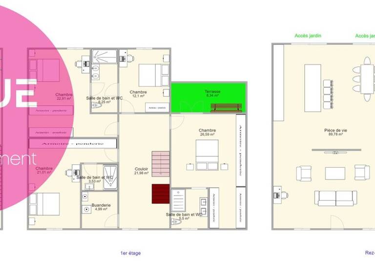 Maison à vendre 780 000 € 6 pièces 5 chambres 307 m² 467 m² de terrain Lay-Saint-Christophe 54690