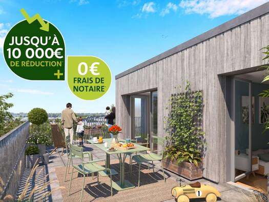 Appartement à vendre - neuf 264 900 € 3 pièces 65 m² 4ème étage dès le 01/10/2026 Route de Sainte-Luce Nantes 44300