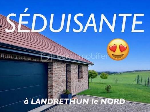 Maison de plain-pied à vendre 430 900 € 4 pièces 3 chambres 160 m² 1 225 m² de terrain Marquise 62250