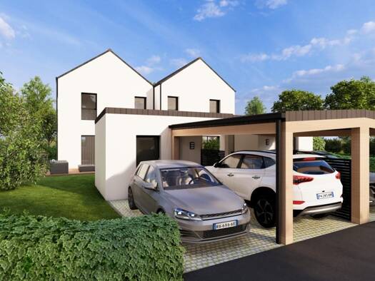 Terrain avec maison neuve à vendre 288 000 € 1 pièce 3 chambres 91 m² 308 m² de terrain Certe Trignac 44570