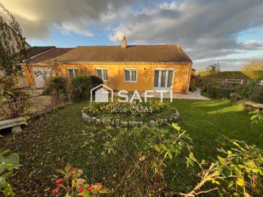 Maison de plain-pied à vendre 189 000 € 5 pièces 3 chambres 100 m² 632 m² de terrain Saint-Pierre-des-Fleurs 27370