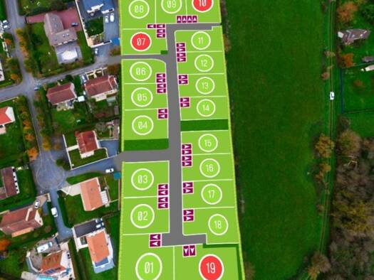 Terrain à vendre 59 700 € 396 m² de terrain Grandcamp-Maisy 14450
