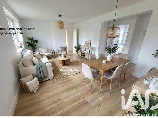 Appartement à vendre 175 000 € 3 pièces 2 chambres 67 m² Étage 1/5 Sud Ouest Saint-Louis 68300
