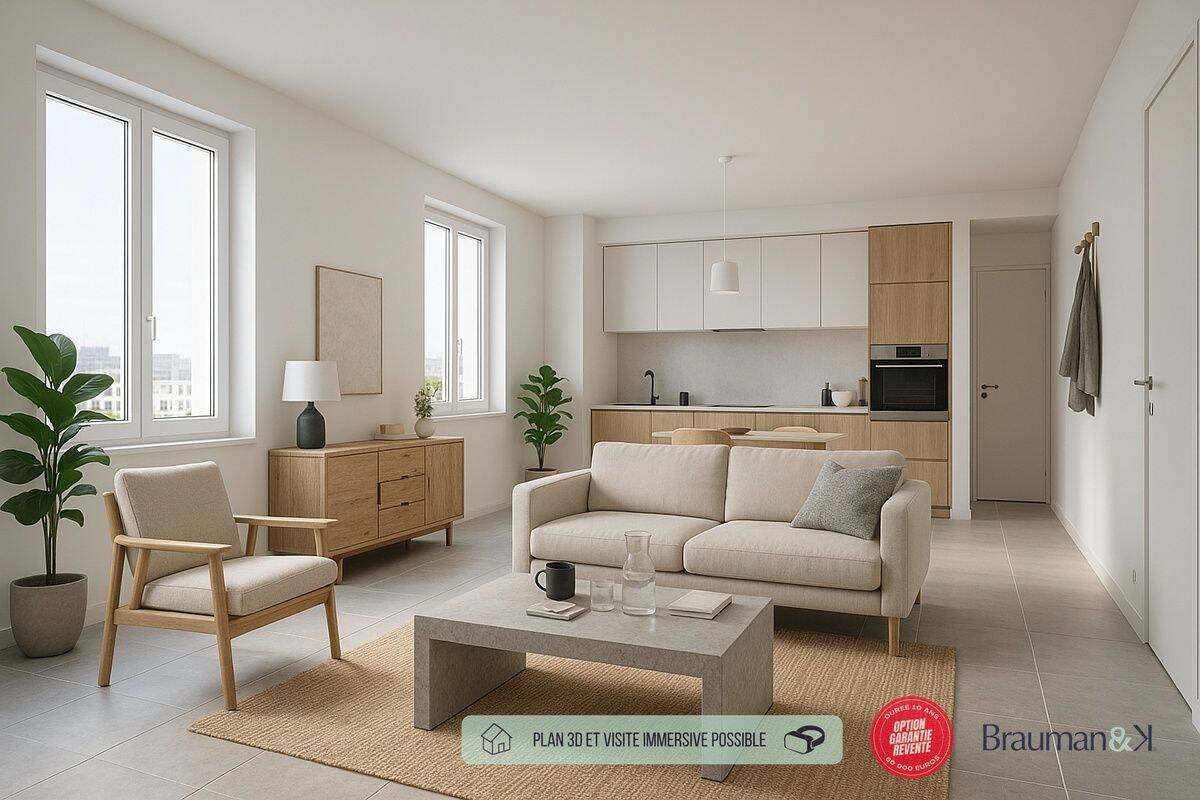 Appartement 3 pièces 72 m² · à Téteghem-Coudekerque-Village · 72 m² · 253 200 €