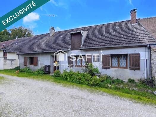 Maison de plain-pied à vendre 69 900 € 2 pièces 1 chambre 83 m² 372 m² de terrain Beaulieu-sur-Loire 45630