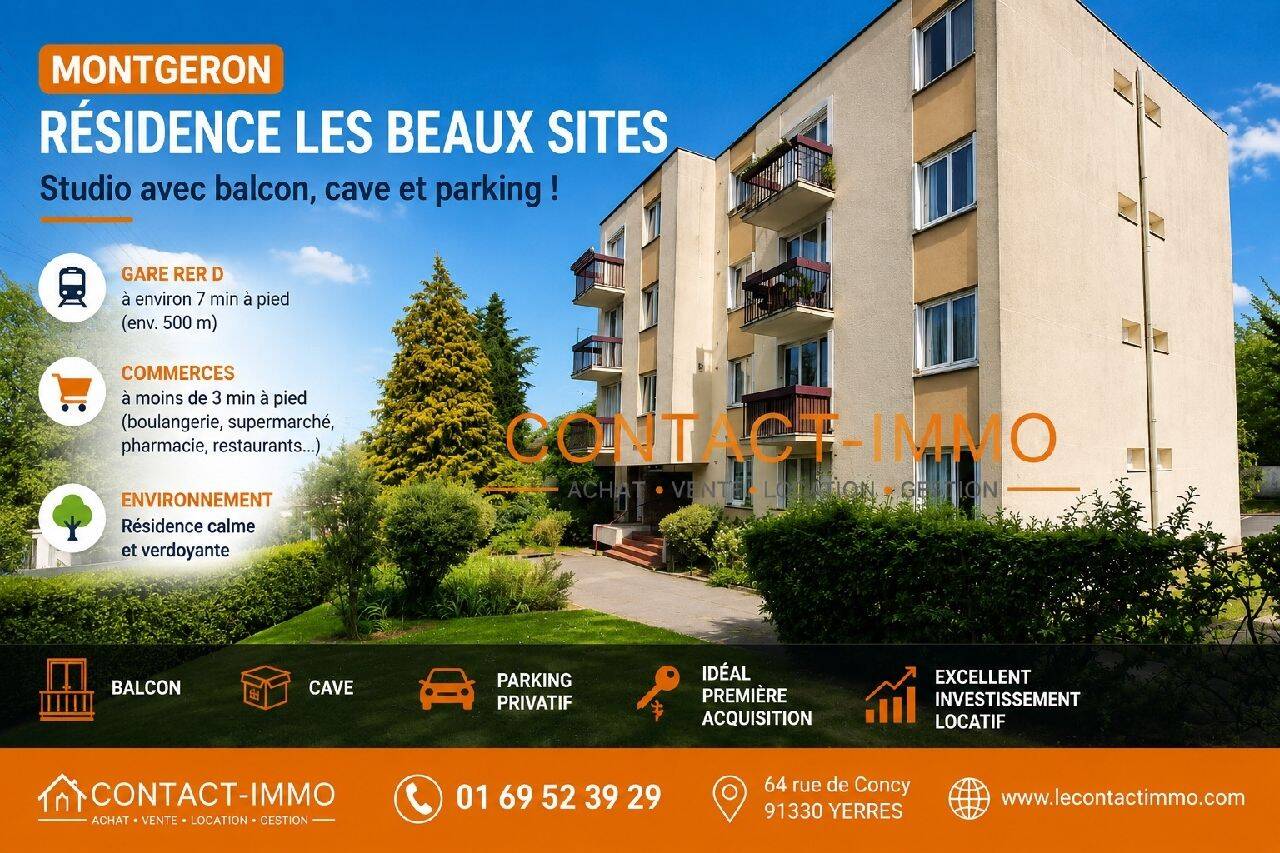 Appartement 1 pièce 30 m² · à Montgeron · 30 m² · 125 000 €