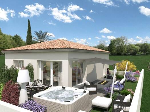 Terrain avec maison neuve à vendre 465 000 € 2 pièces 3 chambres 77 m² 750 m² de terrain L'Entre Deux La Crau 83260