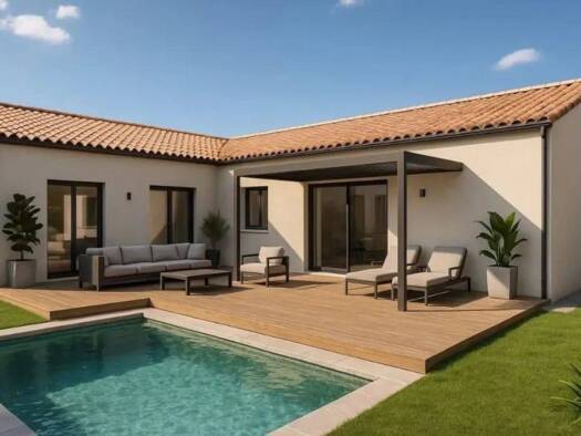 Terrain constructible viabilisé à vendre 189 000 € 900 m² de terrain Canet 34800