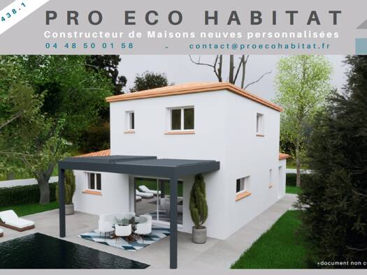 Terrain avec maison neuve à vendre 289 900 € 5 pièces 4 chambres 102 m² 367 m² de terrain Villelongue-dels-Monts 66740