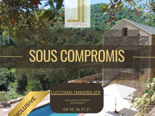 Maison à vendre 450 000 € 3 pièces 70 m² 2 400 m² de terrain Venzolasca 20215