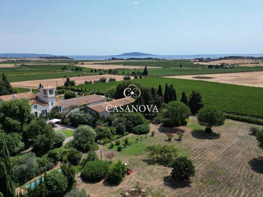 Maison à vendre 1 695 000 € 19 pièces 13 chambres 638 m² 20 000 m² de terrain Port Marianne - Richter Montpellier 34000