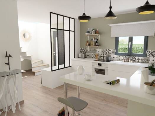 Terrain avec maison neuve à vendre 449 000 € 4 pièces 3 chambres 102 m² 578 m² de terrain Le Puy-Sainte-Réparade 13610