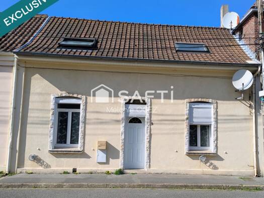 Maison à vendre 99 500 € 3 pièces 2 chambres 90 m² 247 m² de terrain Parc d'Entreprise-Brunehaut Calonne-Ricouart 62470