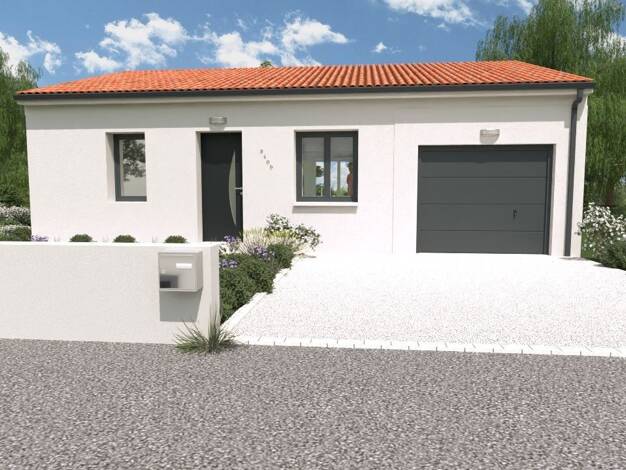 Terrain avec maison neuve à vendre 135 400 € 4 pièces 2 chambres 59,7 m² 320 m² de terrain Brioux-sur-Boutonne 79170