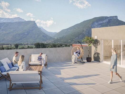 Appartement à vendre - neuf 264 000 € 3 pièces 2 chambres 65 m² RDC L'Hoirie-Brande-Gaudière-Centre Voreppe 38340