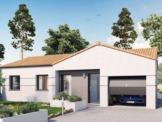 Terrain avec maison neuve à vendre 184 840 € 4 pièces 3 chambres 76 m² 445 m² de terrain Saint-Benoist-sur-Mer 85540