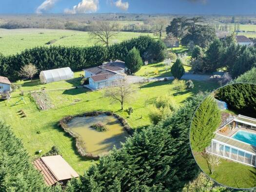 Villa à vendre 355 000 € 7 pièces 5 chambres 162 m² 6 800 m² de terrain Eauze 32800