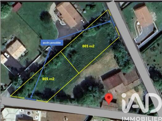 Terrain constructible à vendre 55 000 € 801 m² de terrain François 79260