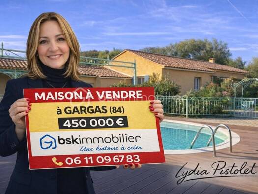 Maison de plain-pied à vendre 450 000 € 7 pièces 4 chambres 150 m² 1 549 m² de terrain Gargas 84400