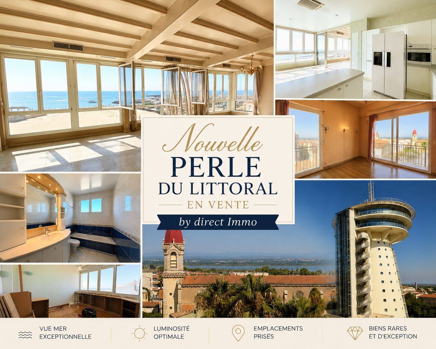 Appartement 5 pièces 182 m² · à Palavas-les-Flots · 182 m² · 1 159 000 €