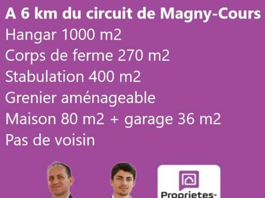 Local commercial à vendre 189 000 € 30 000 m² de surface de vente Magny-Cours 58470