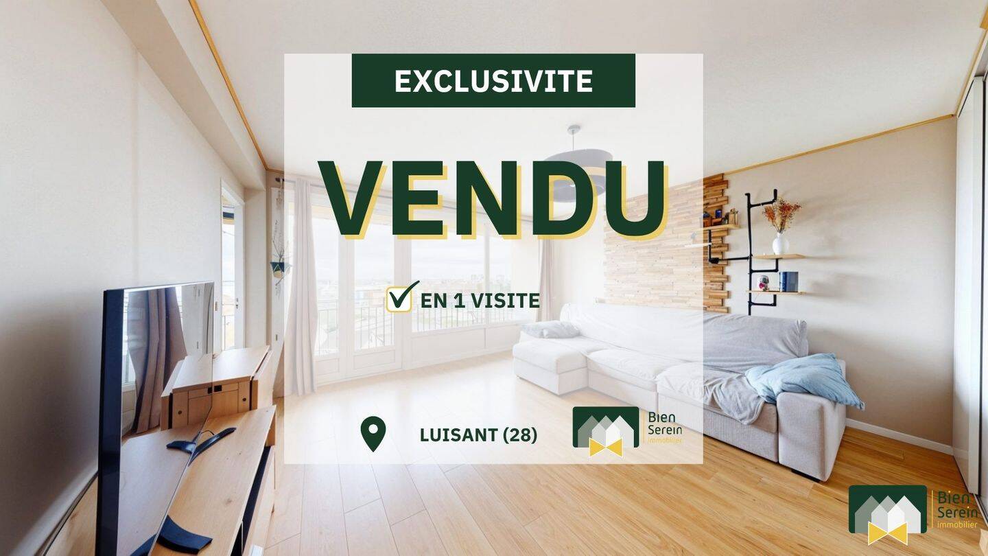 Appartement 4 pièces 66 m² · à Luisant · 66 m² · 122 500 €