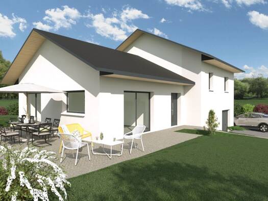 Terrain avec maison neuve à vendre 519 500 € 5 pièces 4 chambres 104 m² 643 m² de terrain Scientrier 74930