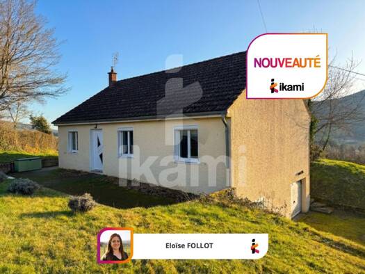 Maison de plain-pied à vendre 169 500 € 4 pièces 3 chambres 91 m² 2 858 m² de terrain Broye 71190