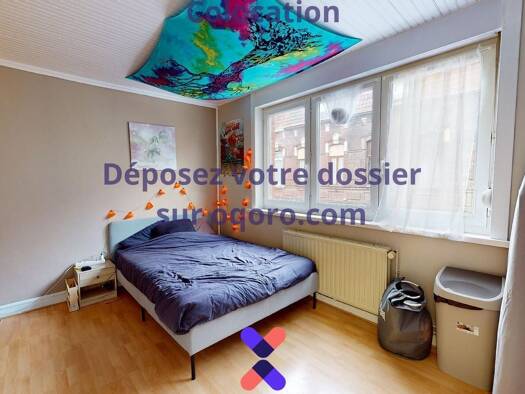 Maison à louer 424 € 6 pièces 5 chambres 115 m² Epeule-Trichon Roubaix 59100