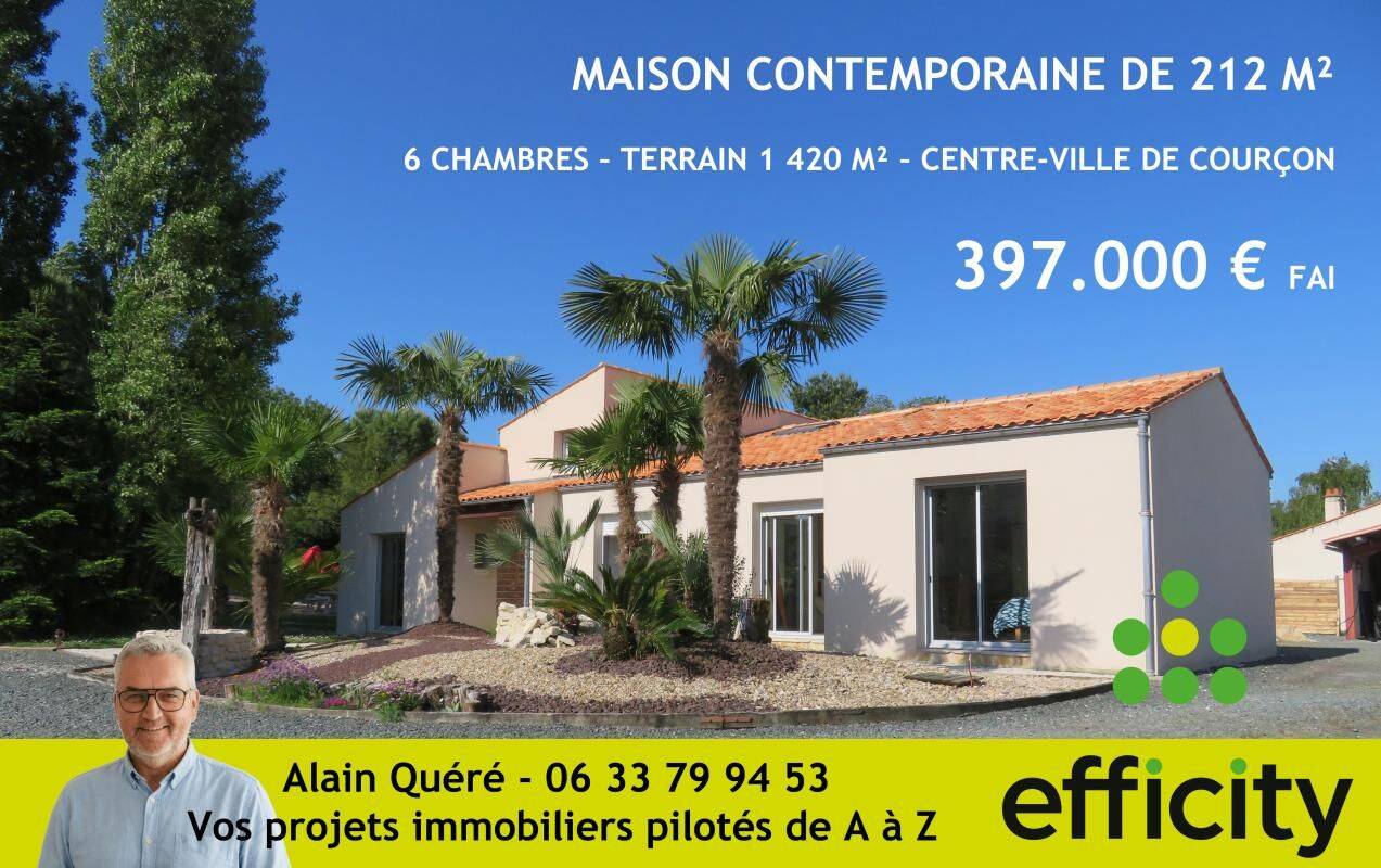 Maison 7 pièces 212 m² · à Courçon · 212 m² · 397 000 €