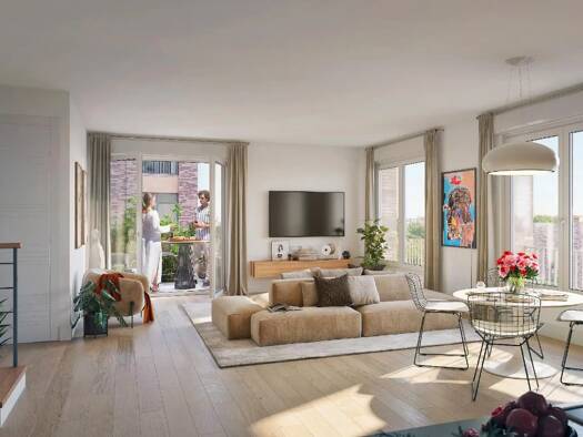 Duplex à vendre - neuf 445 000 € 4 pièces 3 chambres 93,9 m² Étage 5/6 Rosiers-Les Puces Saint-Ouen-sur-Seine 93400