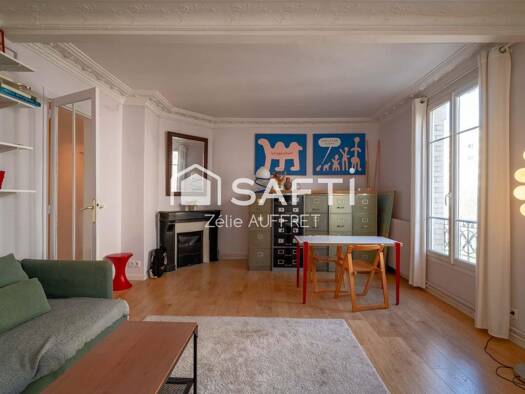 Appartement à vendre 449 000 € 2 pièces 1 chambre 48 m² Étage 3/4 Buttes Chaumont Paris 19ème arrondissement 75019