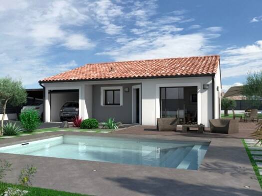 Terrain avec maison neuve à vendre 199 900 € 3 pièces 2 chambres 85 m² 200 m² de terrain Elne 66200