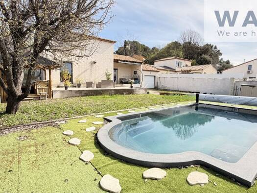 Maison de plain-pied à vendre 459 000 € 5 pièces 3 chambres 130 m² 830 m² de terrain Saint-Aunès 34130