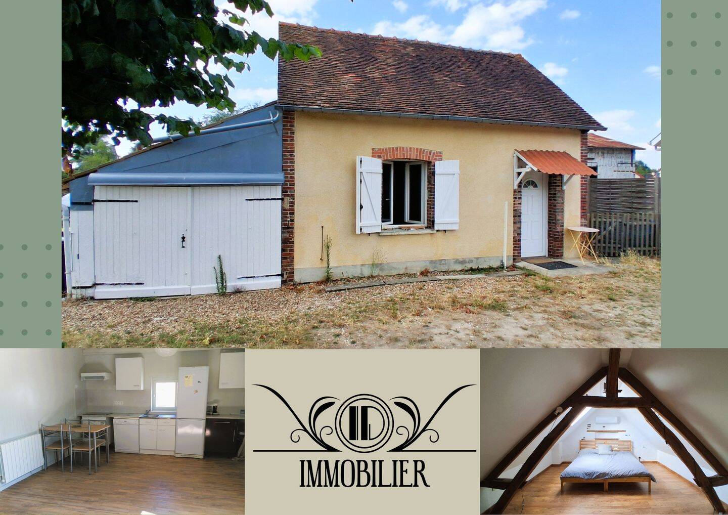 Maison 2 pièces 44 m² · à Les Choux · 43,8 m² · 570 €