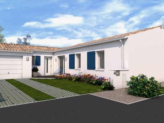 Terrain avec maison neuve à vendre 248 908 € 5 pièces 3 chambres 104,4 m² 310 m² de terrain Sud Surgères 17700
