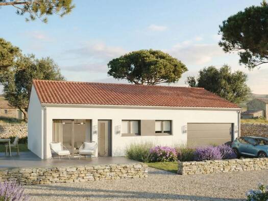 Terrain avec maison neuve à vendre 182 699 € 2 pièces 1 chambre 49 m² 372 m² de terrain Sud Surgères 17700