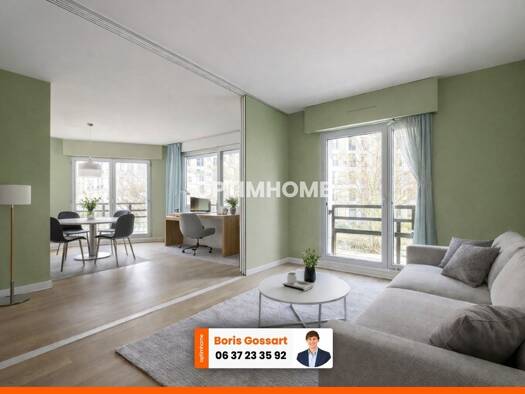 Appartement à vendre 730 000 € 4 pièces 3 chambres 70 m² Étage 1/7 Secrétan Paris 19ème arrondissement 75019