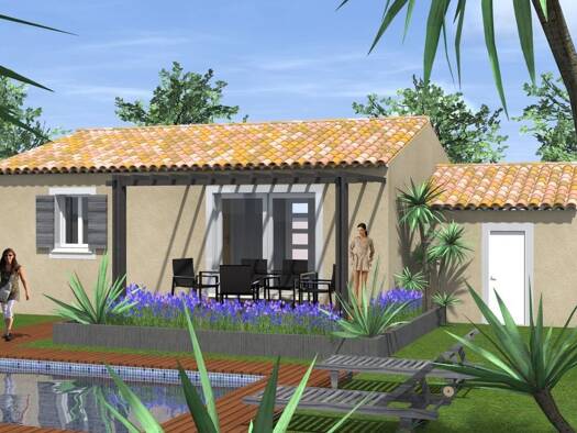 Terrain avec maison neuve à vendre 152 000 € 3 pièces 2 chambres 65 m² 144 m² de terrain Montpezat 30730