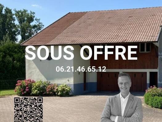 Maison à vendre 189 000 € 6 pièces 3 chambres 140 m² 600 m² de terrain Chavannes-sur-l'Étang 68210