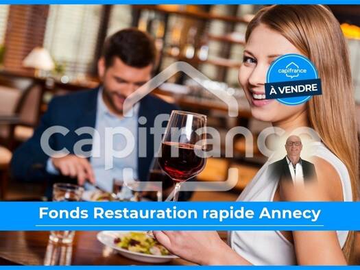 Restaurant à vendre Fonds de commerce 80 000 € 43 m² d'espace de restauration Centre Ville-Chevennes Annecy 74960