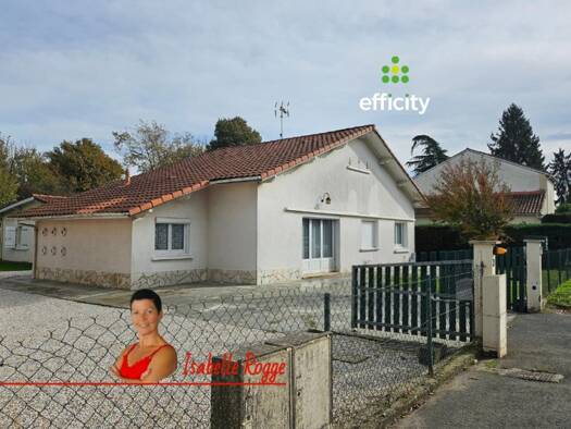 Maison de plain-pied à vendre 170 560 € 4 pièces 3 chambres 74 m² 842 m² de terrain Rive Droite Aire-sur-l'Adour 40800