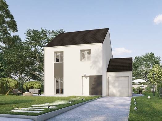 Terrain avec maison neuve à vendre 305 900 € 4 pièces 3 chambres 93 m² 417 m² de terrain Breux-Jouy 91650