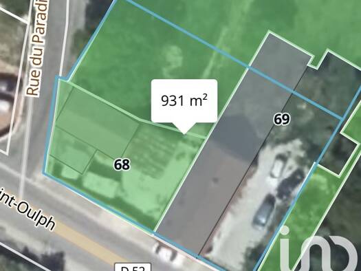 Terrain constructible viabilisé à vendre 33 000 € 931 m² de terrain Clesles 51260