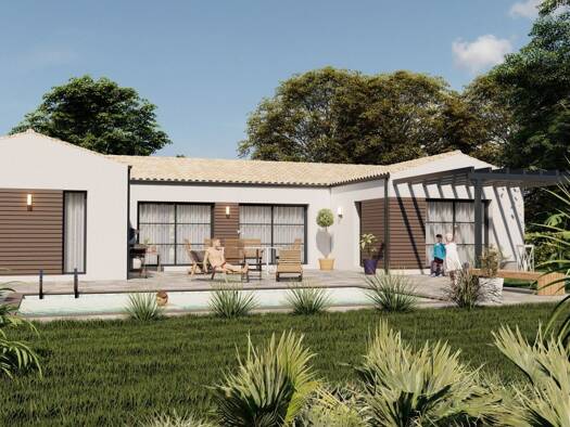 Terrain avec maison neuve à vendre 285 400 € 4 pièces 3 chambres 90 m² 630 m² de terrain Saint-Georges-des-Coteaux 17810