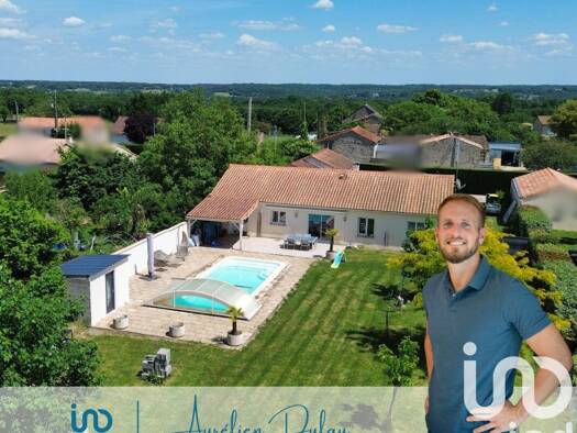 Maison de plain-pied à vendre 290 000 € 6 pièces 3 chambres 145 m² 2 707 m² de terrain Bonneuil-Matours 86210