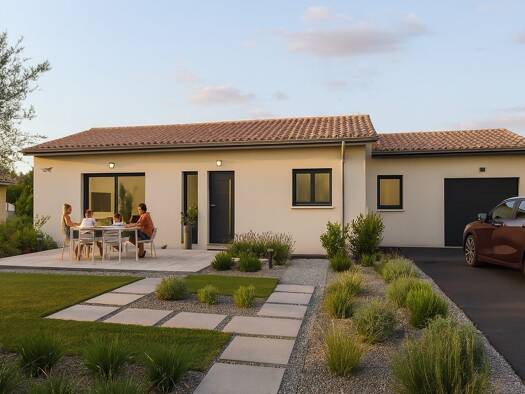 Terrain avec maison neuve à vendre 275 000 € 4 pièces 3 chambres 96 m² 513 m² de terrain Sancé 71000