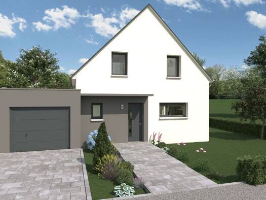 Terrain avec maison neuve à vendre 263 200 € 4 pièces 3 chambres 101 m² 340 m² de terrain Bantzenheim 68490