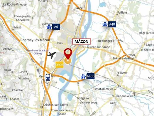 Entrepôt à louer 38 998 € 9 957 m² d'espace de stockage Zone Industrielle Sud-Marans Mâcon 71000